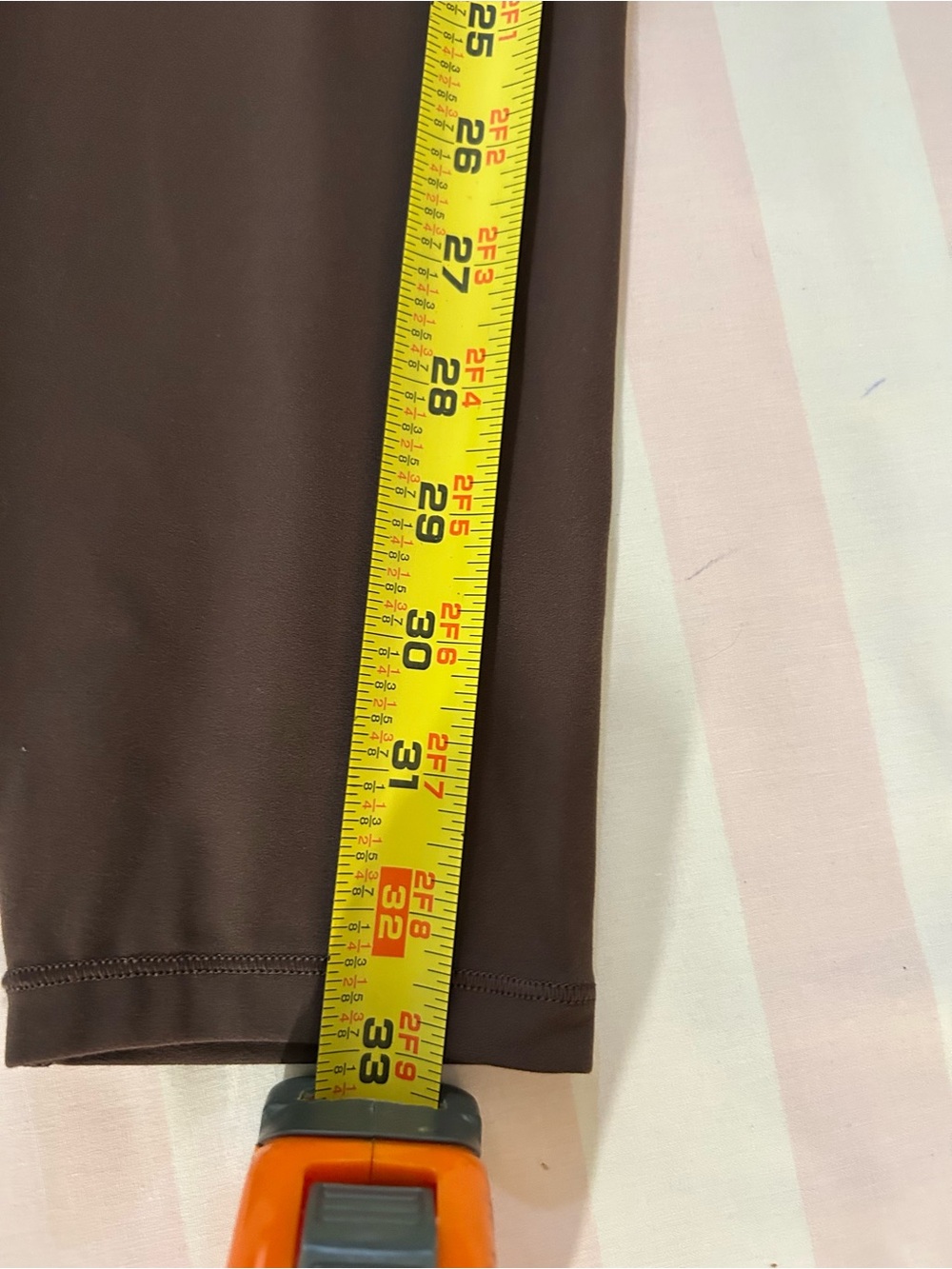 Vuori AllTheFeels Leggings Sz L VW4018 Brown High Rise Yoga Pilates Athleisure - Picture 7 of 14
